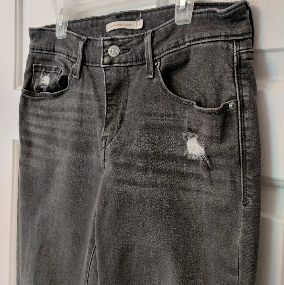 Levi's stretch mid rise skinny jeans - Picture 6 of 10